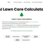AI Lawn Care  Calculator