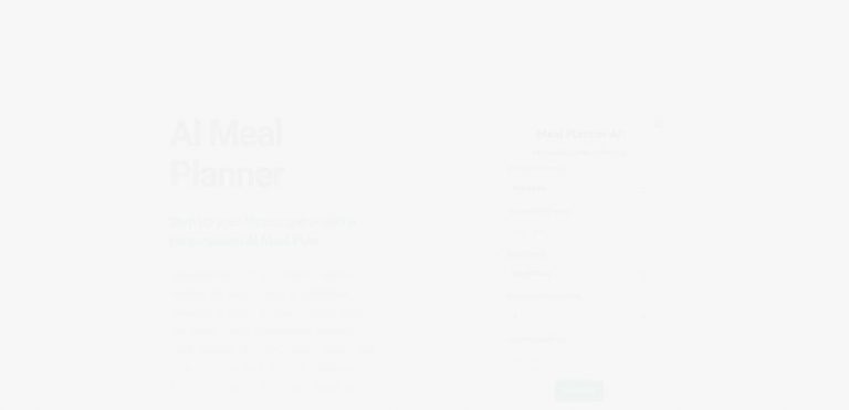 AI Meal Planner