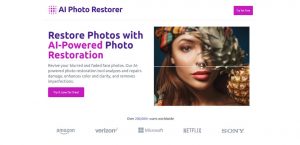 AI photo restorer