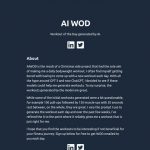 AI WOD