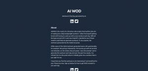AI WOD
