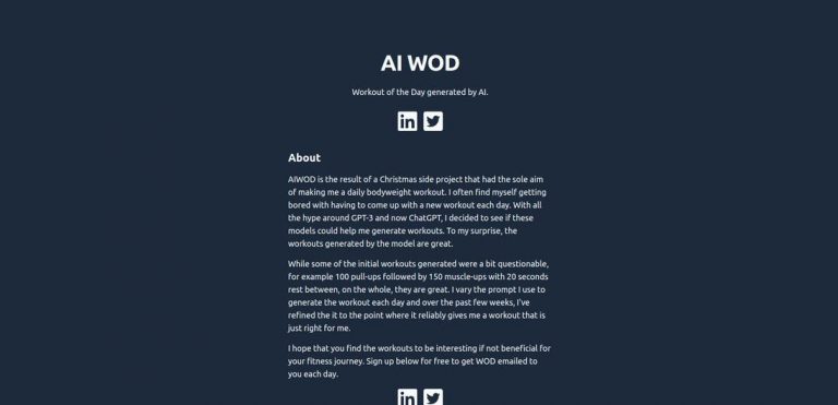 AI WOD