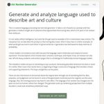 Artreviewgenerator