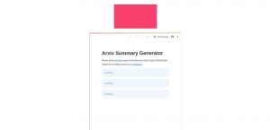 Arxiv Summary Generator