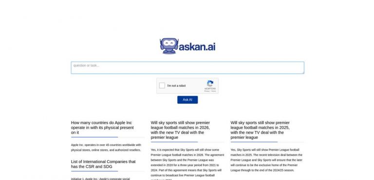 Ask an AI