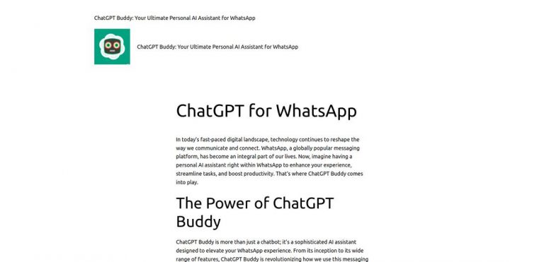 ChatGPT Buddy