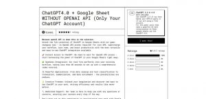 ChatGPT+ Google Sheet