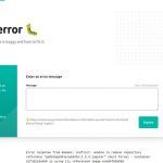 Explain An Error