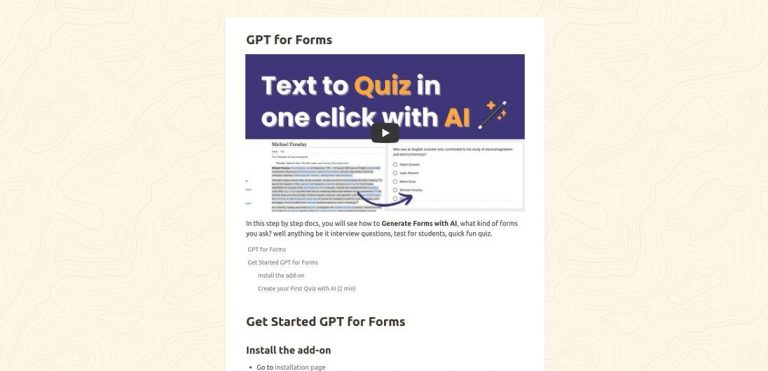 GPT for forms