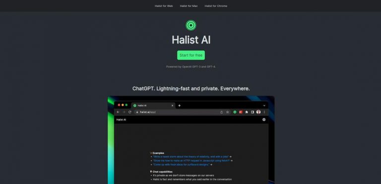 Halist Browser AI