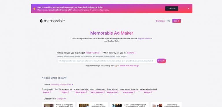 Memorable Ad Maker