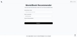 Movie & Book Recommender