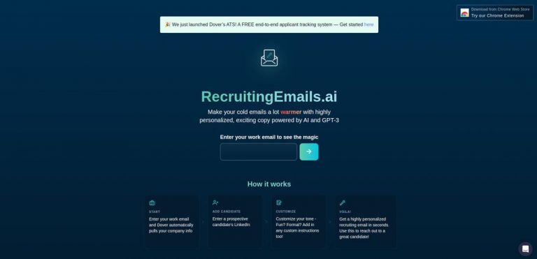 Recruiting Emails AI by Dover