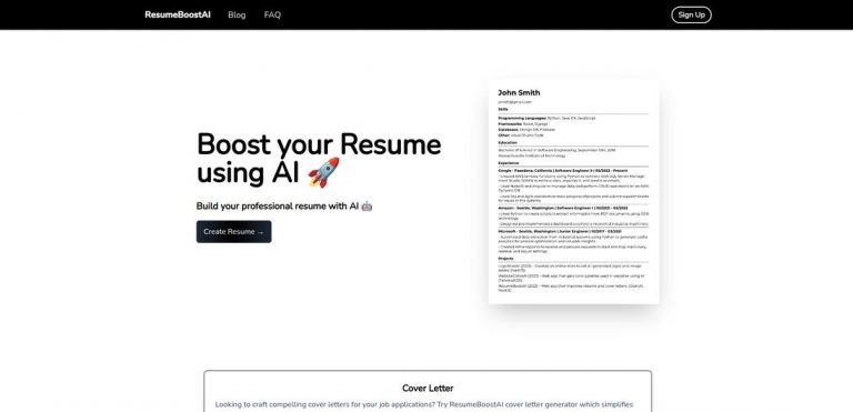 ResumeBoostAI