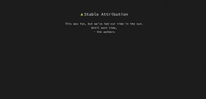 Stable Attribution