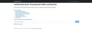 Summarize Tech