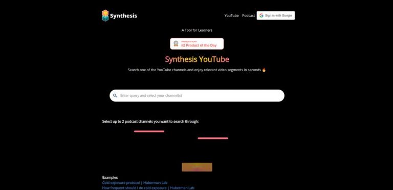 Synthesis Youtube