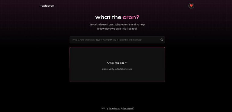 Text to Cron