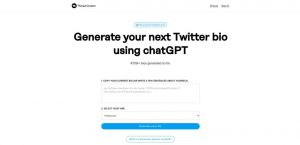 Twitter Bio Generator