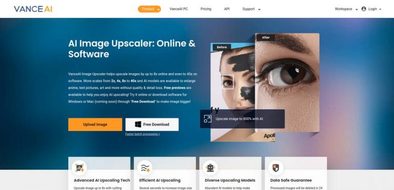 VanceAI Image Upscaler