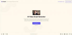 Video script generator