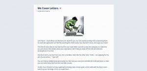 We Cover Letters